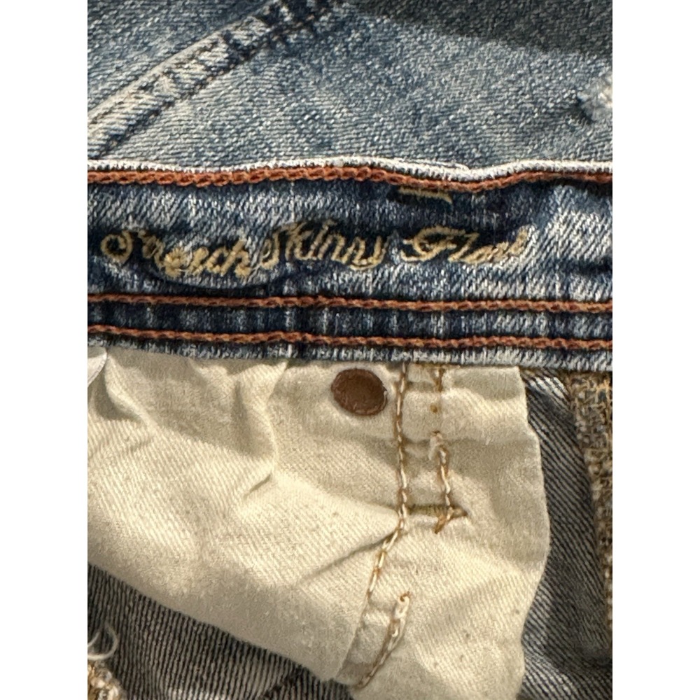 American Eagle Vintage Y2K Jeans Stretch Skinny Flare Sz 6 Regular 31.5" Inseam - Picture 9 of 16